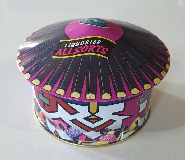 Beacon LIQUORICE ALLSORTS tin as per photos