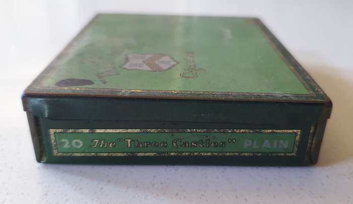 Vintage The Three Castles tobacco cigarette tin as per photos