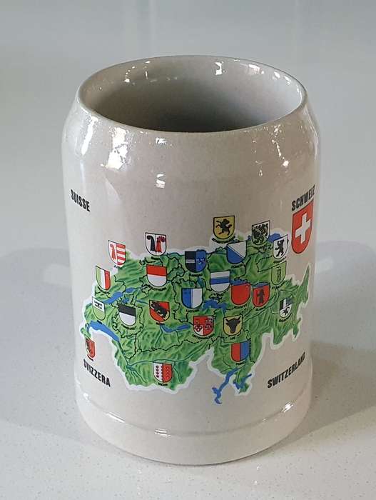 SWITZERLAND BEER MUG as per photos