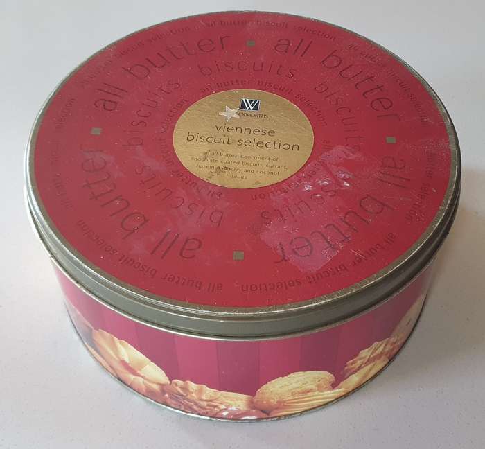 WOOLWORTHS BISCUIT tin as per photos