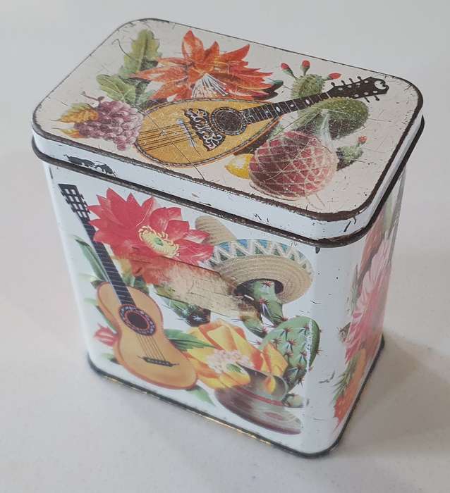 Mexican theme tin as per photos