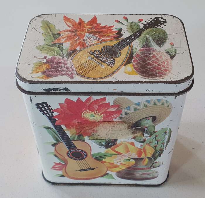 Mexican theme tin as per photos