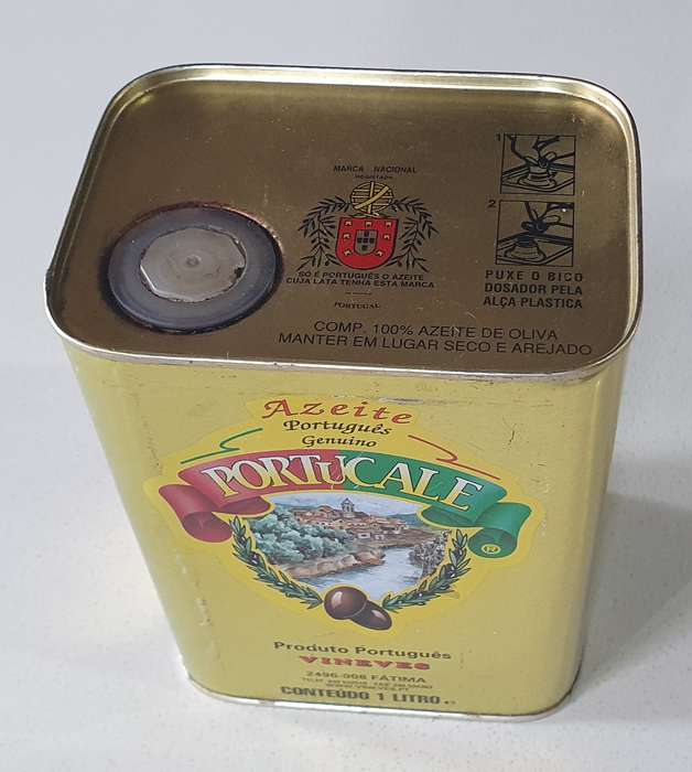 AZEITE Portugues olive oil tin as per photos