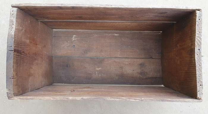 Vintage wooden paraffin crate as per photos