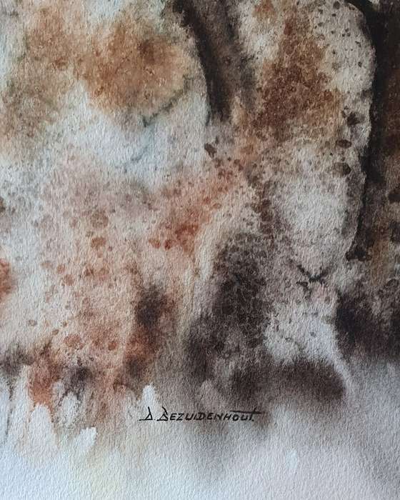 Original framed watercolour  painting by D. BEZUIDENHOUT as per photos