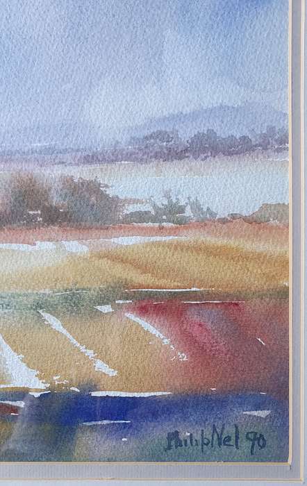 Original framed watercolour  painting by PHILLIP NEL as per photos