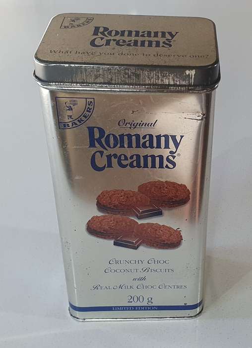 ROMANY CREAM tin as per photos