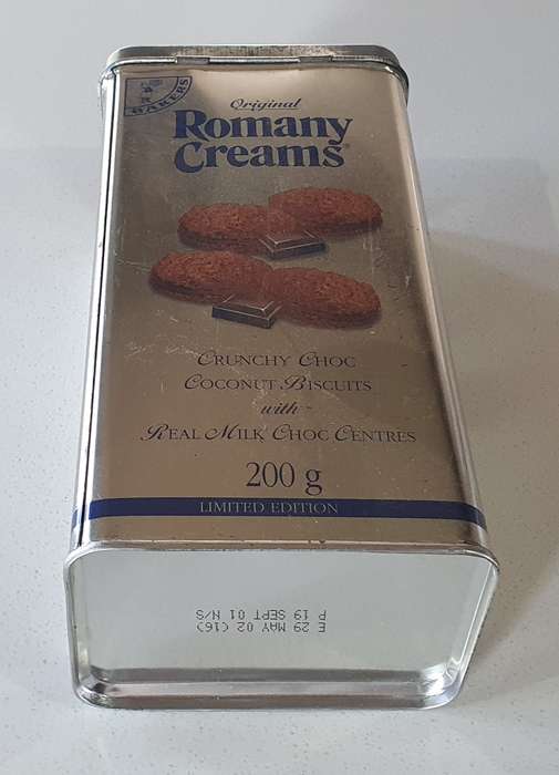 ROMANY CREAM tin as per photos