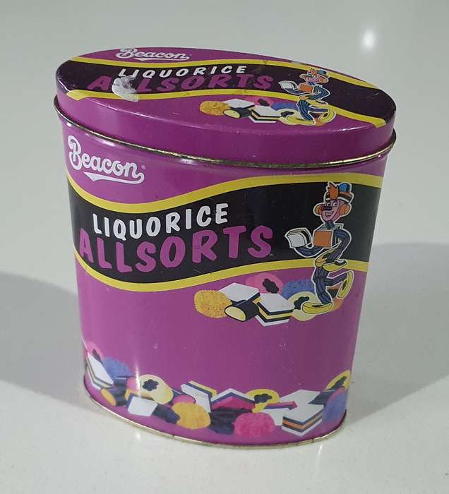 LIQUORICE ALLSORTS tin as per photos
