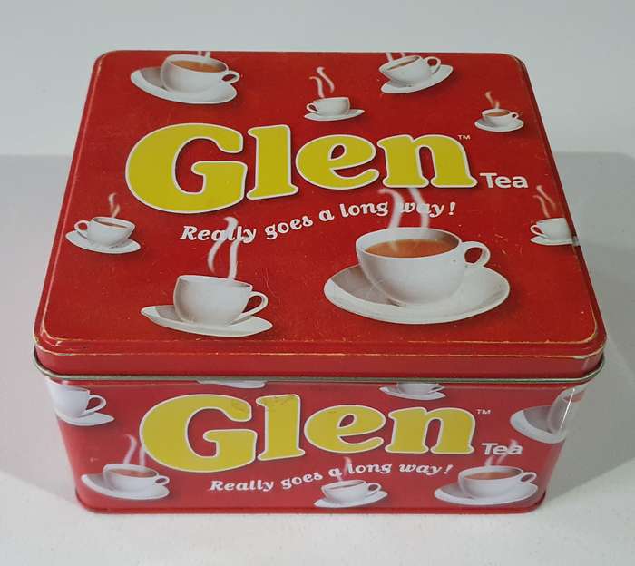 GLEN tea tin as per photos