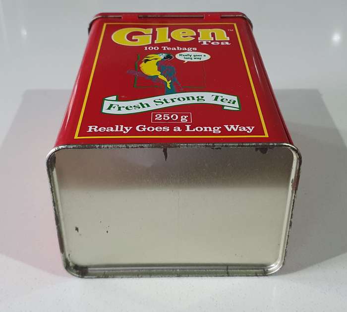 GLEN tea tin as per photos