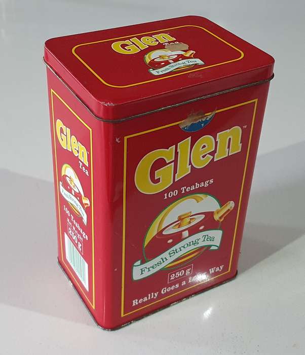 GLEN tea tin as per photos