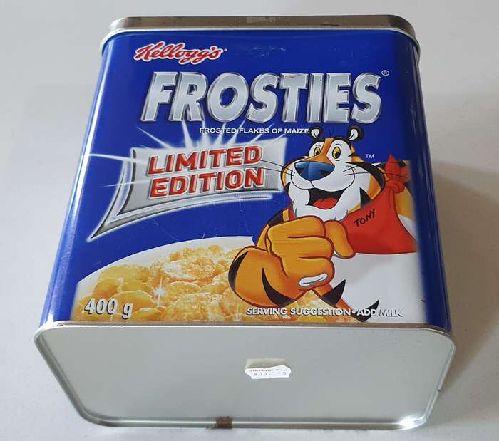 KELLOGG'S FROSTIES tin as per photo.