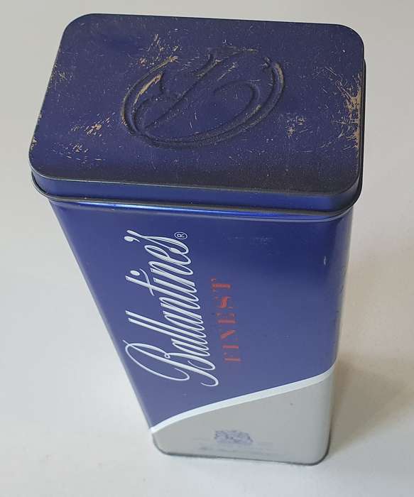 BALLANTINES tin as per photos