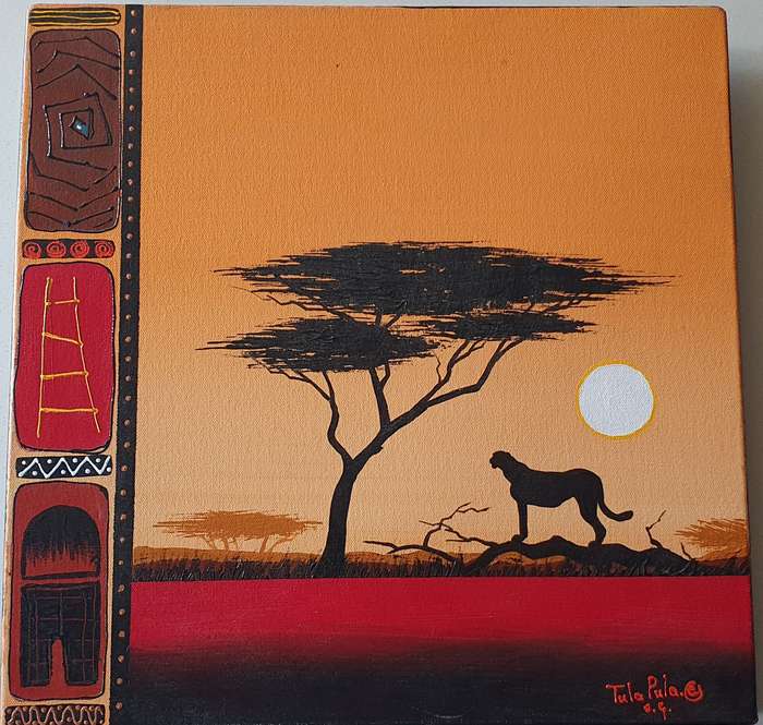 Original TULA PULA oil painting as per photos