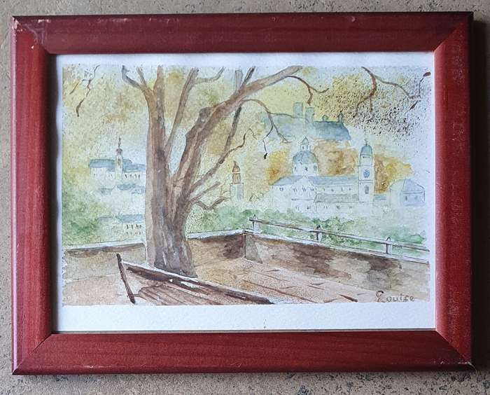Original LOUISE CILLIERS watercolour painting as per photos