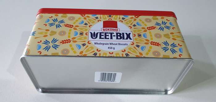 BOKOMO WEET-BIX tin as per photos