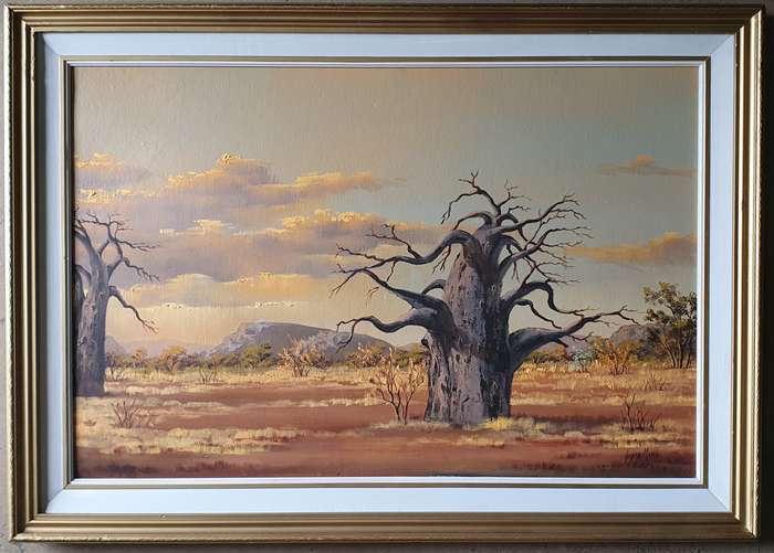 Original framed oil painting by GERDA MANS as per photos