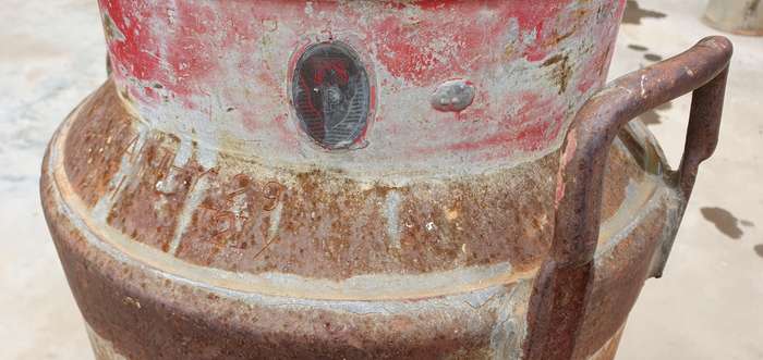 Vintage milk can as per photos