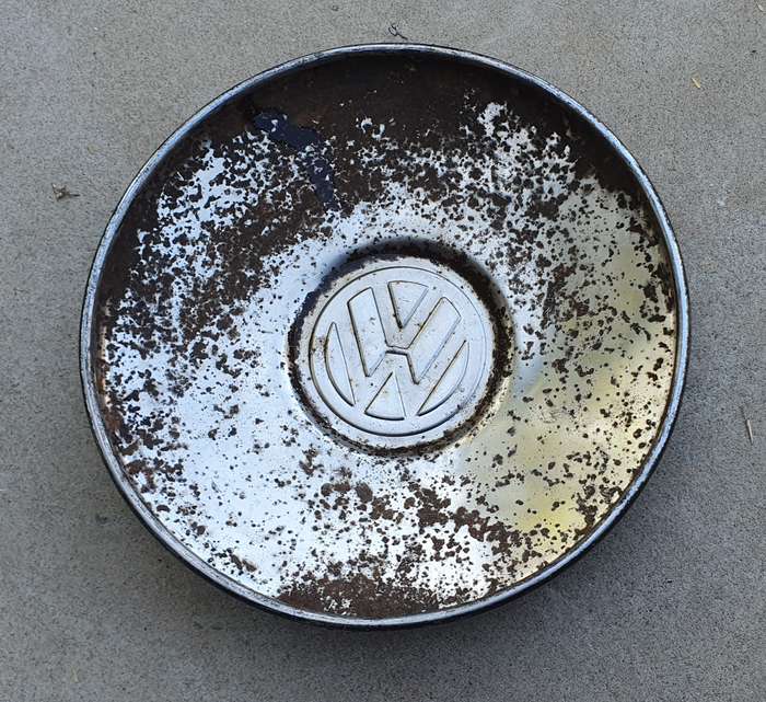 Vintage VW wheel hubcap as per photo