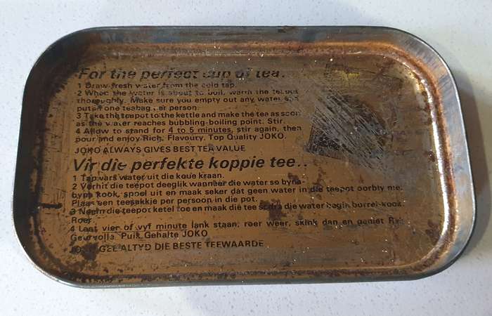 Vintage tea tin as per photos