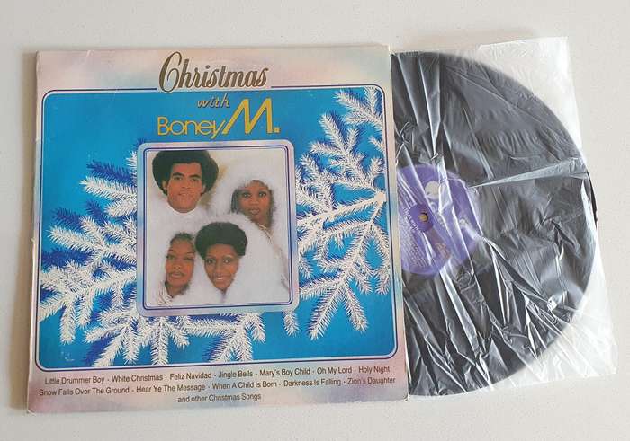CHRISTMAS WITH BONEY M  - vintage vinyl LP as per photo