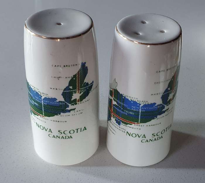 SALT and PEPPER SET - NOVA SCOTIA CANADA as per photo