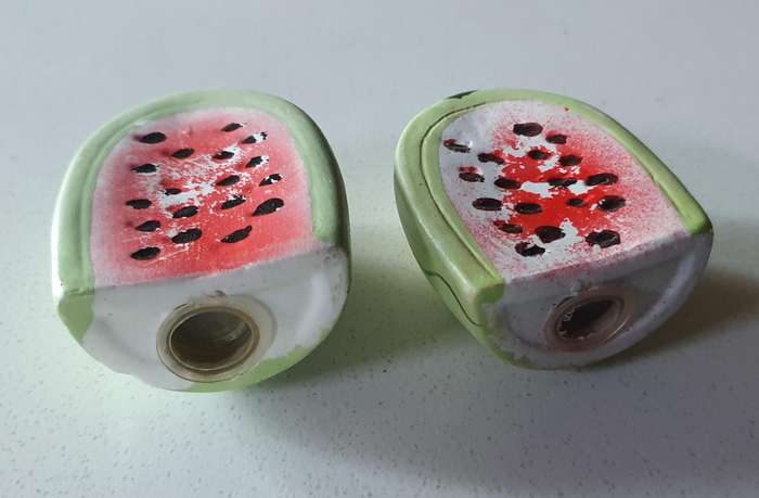 SALT and PEPPER SET - novelty water-lemon as per photo