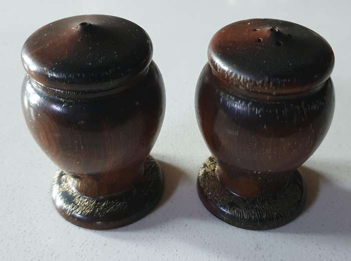 SALT and PEPPER SET - WOOD as per photo