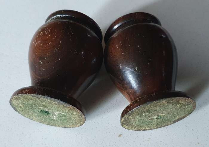 SALT and PEPPER SET - WOOD as per photo
