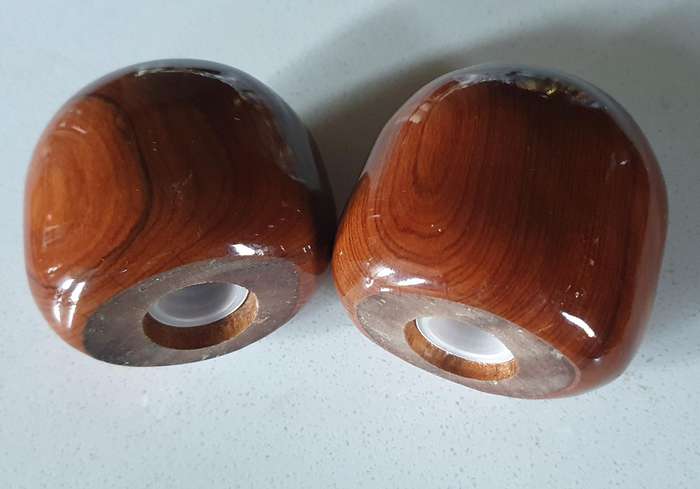 SALT and PEPPER SET - WOOD as per photo