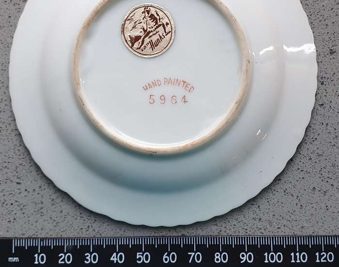 Hand painted VAN HUNKS ashtray plate of Pretoria - as per photo