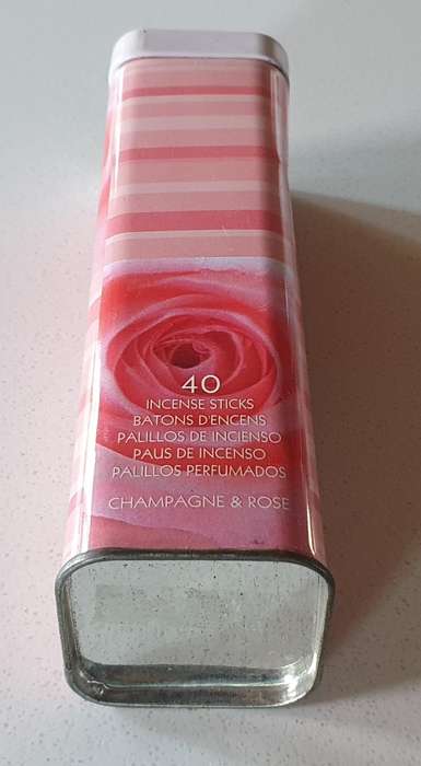 Incense sticks tin as per photo.