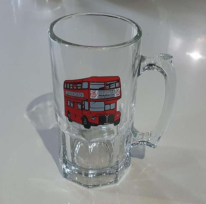 1 Liter glass BEER MUG as per photos