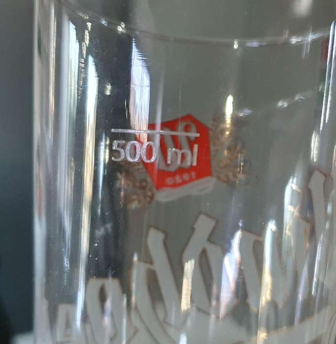 500ml WINDHOEK BEER GLASS as per photos