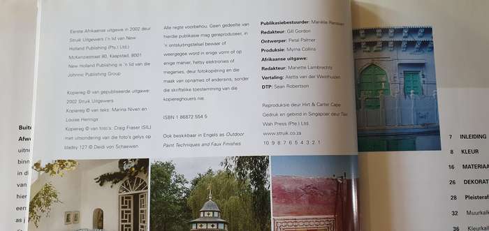 Buitenhuise vertegnieke en faux-afwerking by Marina Niven en Louise Henning - Hard cover book