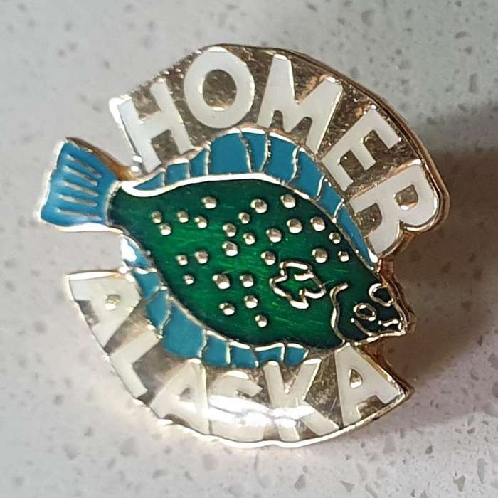 HOMER ALASKA TRAVELING PIN as per photo