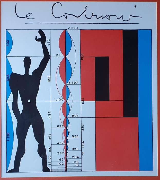 Vintage framed poster LE CORBUSIER