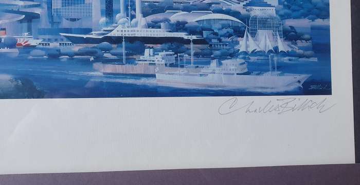 Framed architectural limited edition print 150/500 of a MEGAPOLIS -  as per photo
