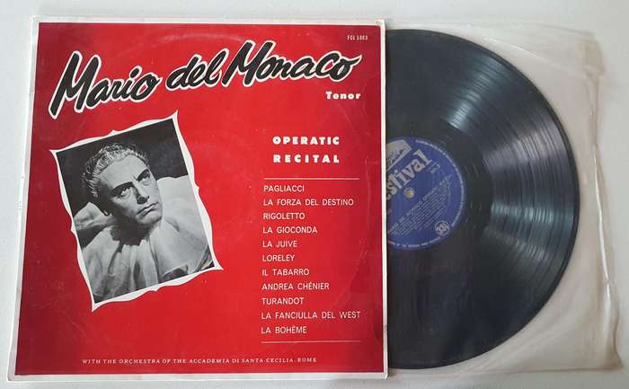 Mario del Monaco- vintage vinyl LP as per photo