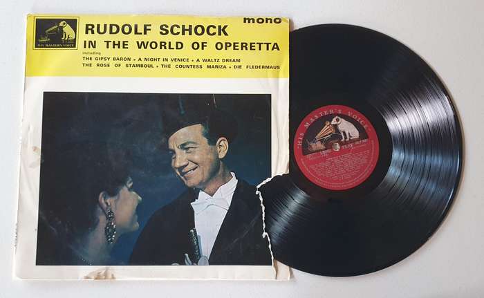 Rudolf Schock in the world of operetta - vintage vinyl LP as per photo