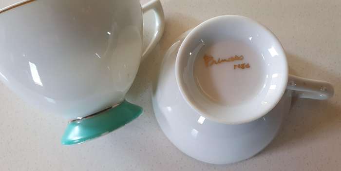 Two vintage blue Princess cups as per photos