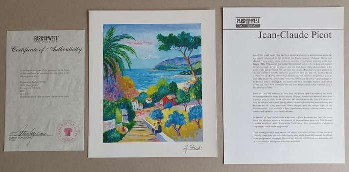 JEAN-CLAUDE PICOT high quality print with certificate as per photos