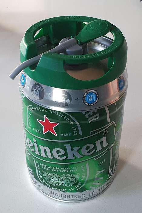 Large 5 liter HEINEKEN  tin as per photos