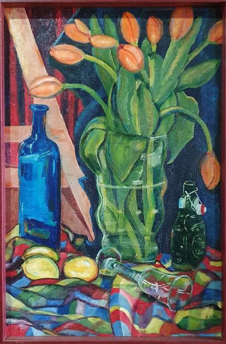 Original A. CILLIERS acrylic painting as per photos
