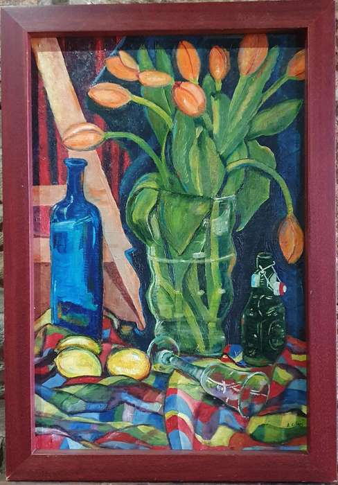 Original A. CILLIERS acrylic painting as per photos