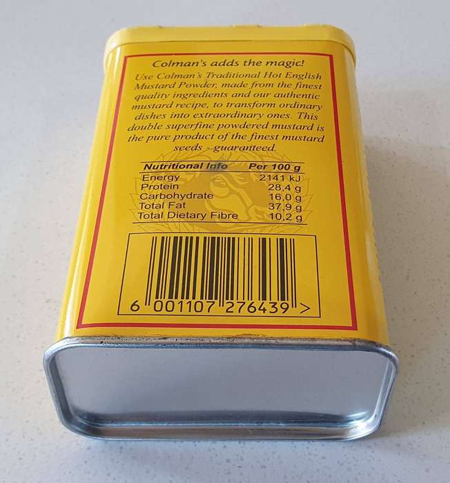 COLEMAN's mustars powder tin as per photo