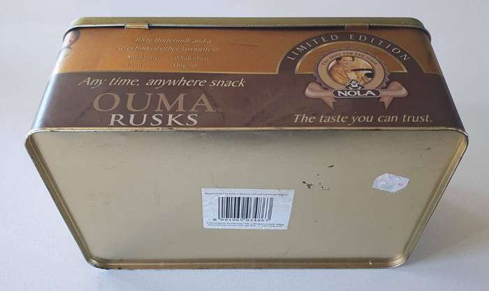 OUMA rusks tin as per photo