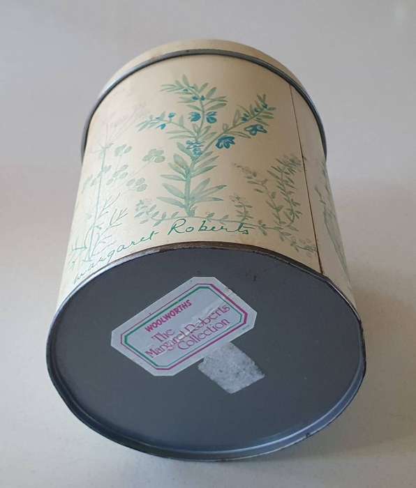 WOOLWORTHS - MARGARET ROBERTS tin as per photo