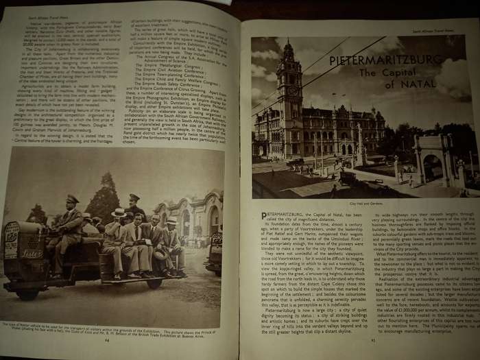 South African Travel News - vintage magazine 1935